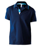 Polo-K245-NAVY-TURQUOISE-Kariban